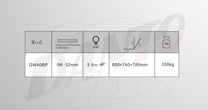 TD40BP hajlítógép specs
